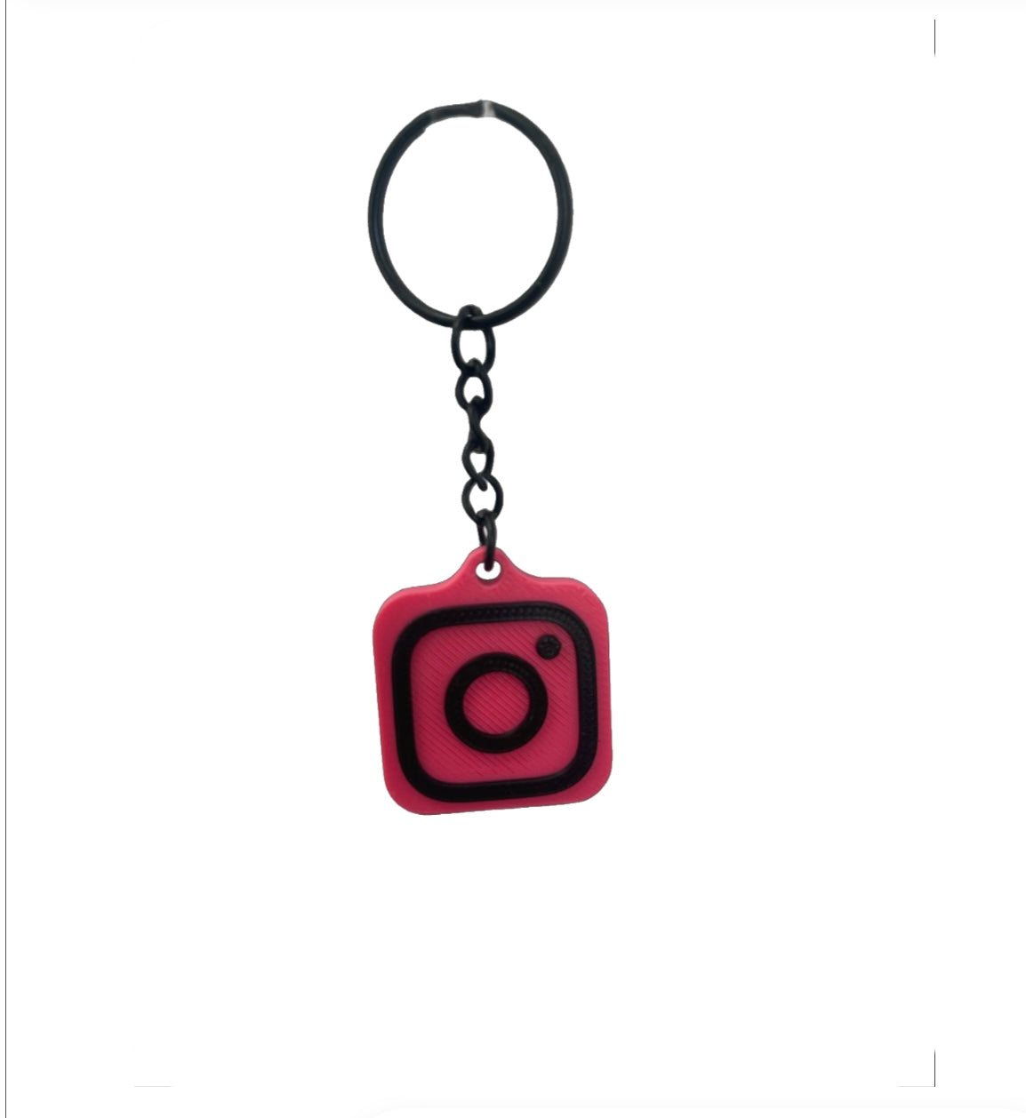 3D Printed NFC Instagram Keychain – Custom Programmable Social Media Tag