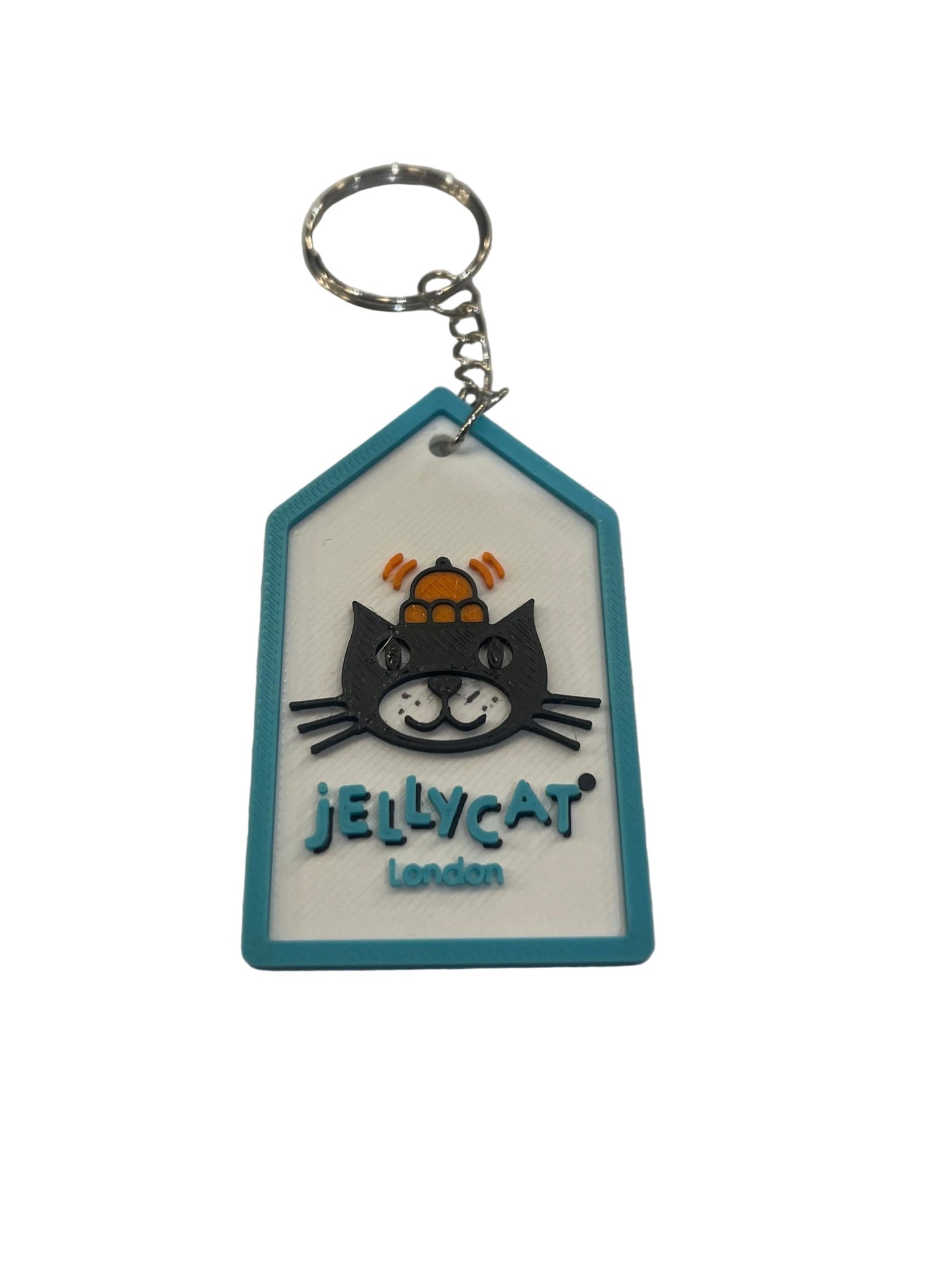 Jellycat tag inspired 3d printed keyring