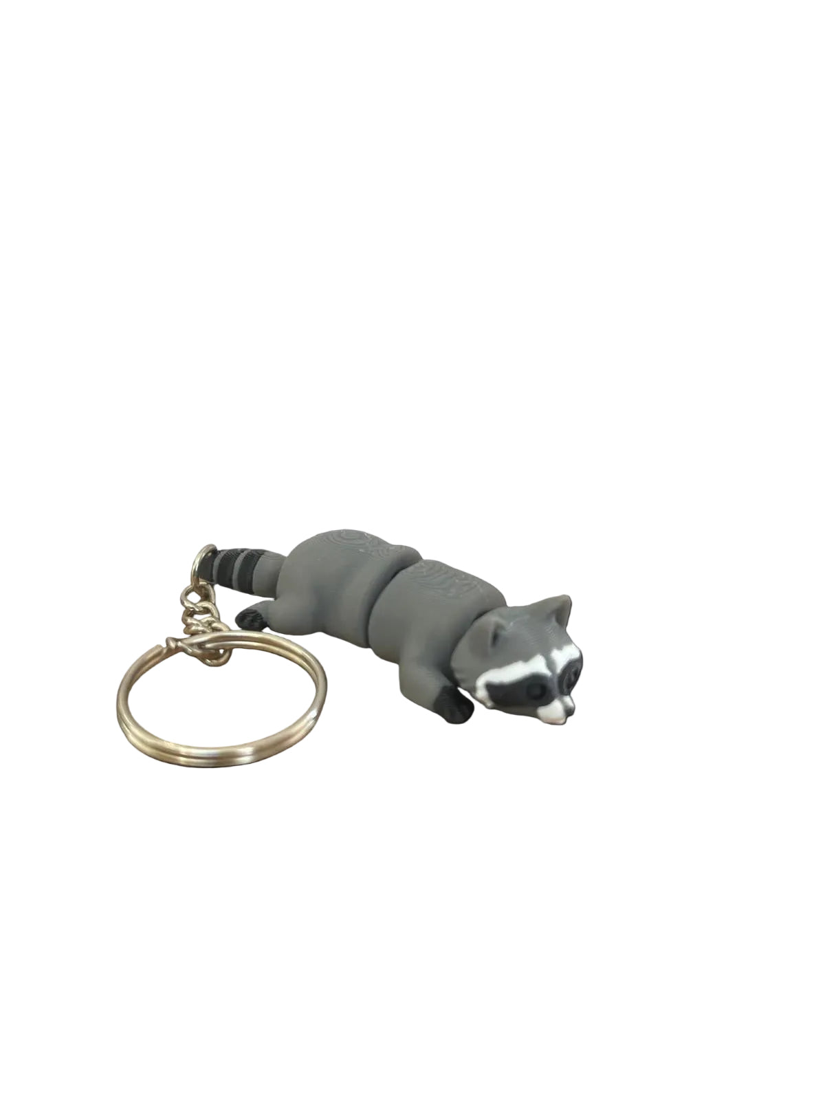 Articulated Racoon 3d printed keyring